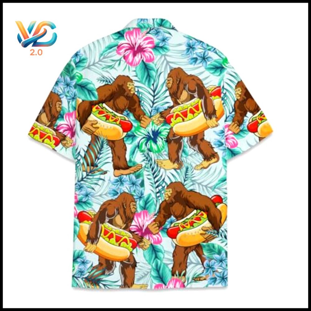 Lightweight Polyester Button Down Shirt, Short Sl… - image 3